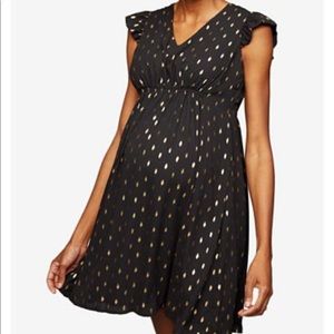 🦋HP🦋 maternity black and gold dress - size S